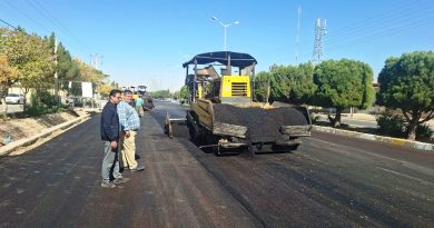 عملیات آسفالت ریزی بلوار امام رضا