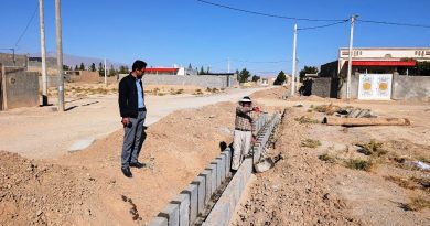 بازدید شهردار محترم شهرسنخواست از پروژه  جدول گذاری خیابان بهداشت