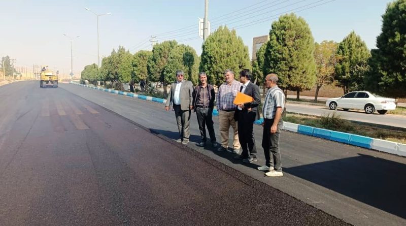 بازدید  از پروژه روکش آسفالت بلوار امام رضا شهرسنخواست